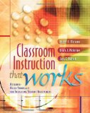 Classroom Instruction That Works: Research-Based Strategies for Increasing Student Achievement 