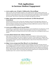 Web Applications to Increase Student Engagement Web Applications to Increase Student Engagement