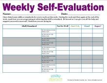 Student Weekly Self-Evaluation